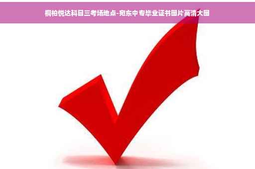 桐柏悦达科目三考场地点-宛东中专毕业证书图片高清大图