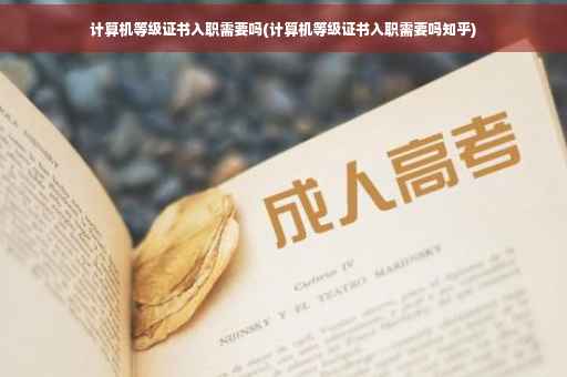 计算机等级证书入职需要吗(计算机等级证书入职需要吗知乎)