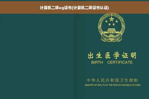计算机二级ug证书(计算机二级证书认证)