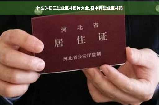 什么叫初三毕业证书图片大全,初中有毕业证书吗