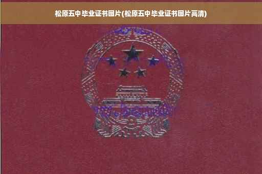 松原五中毕业证书图片(松原五中毕业证书图片高清)