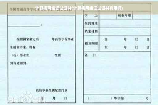 计算机网络调试证书(计算机网络调试证书有用吗)