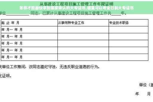 怎样才能最快拿到国家承认的大专证书,哪里可以考全日制大专证书 怎样才能最快拿到国家承认的大专证书,哪里可以考全日制大专证书
