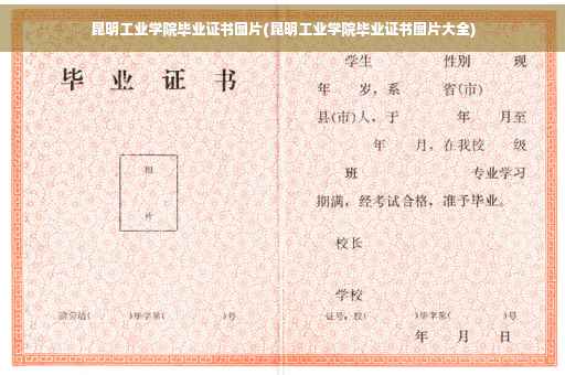 昆明工业学院毕业证书图片(昆明工业学院毕业证书图片大全)