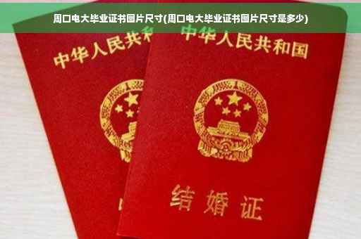 周口电大毕业证书图片尺寸(周口电大毕业证书图片尺寸是多少)