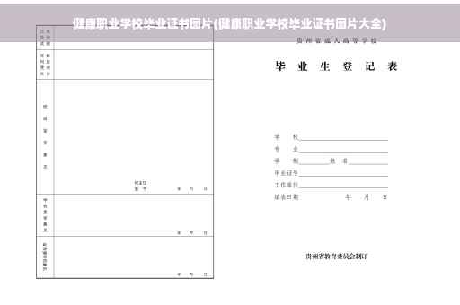 健康职业学校毕业证书图片(健康职业学校毕业证书图片大全)