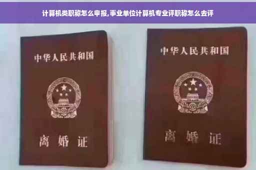 计算机类职称怎么申报,事业单位计算机专业评职称怎么去评