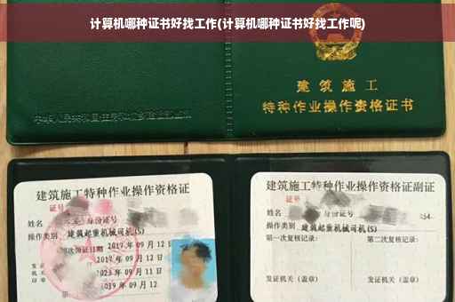 计算机哪种证书好找工作(计算机哪种证书好找工作呢)