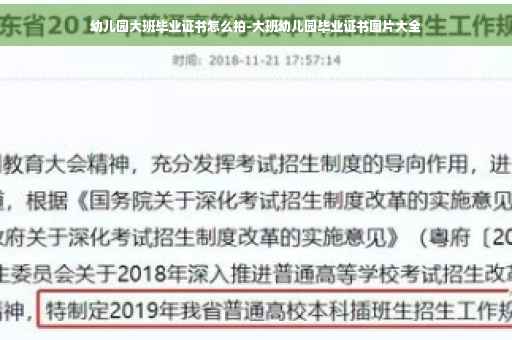 幼儿园大班毕业证书怎么拍-大班幼儿园毕业证书图片大全