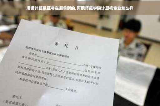 川师计算机证书在哪拿到的,阿坝师范学院计算机专业怎么样