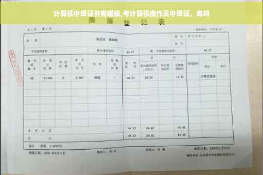 计算机中级证书有哪些,考计算机操作员中级证,难吗 计算机中级证书有哪些,考计算机操作员中级证,难吗