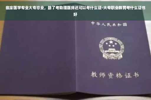 临床医学专业大专毕业，除了考助理医师还可以考什么证-大专职业教育考什么证书好