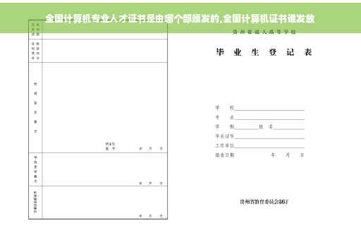全国计算机专业人才证书是由哪个部颁发的,全国计算机证书谁发放
