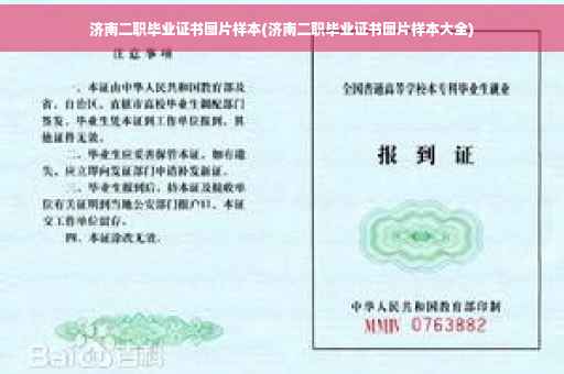 济南二职毕业证书图片样本(济南二职毕业证书图片样本大全)