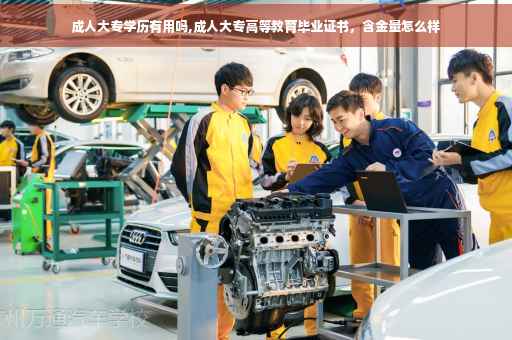 成人大专学历有用吗,成人大专高等教育毕业证书，含金量怎么样