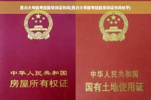 民办大专能考技能培训证书吗(民办大专能考技能培训证书吗知乎)