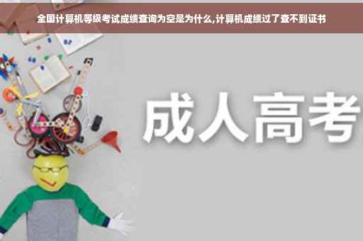 全国计算机等级考试成绩查询为空是为什么,计算机成绩过了查不到证书