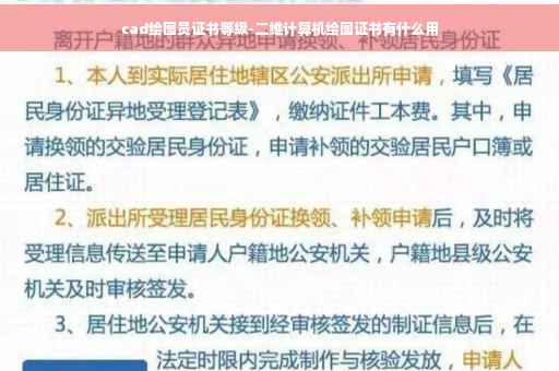 cad绘图员证书等级-二维计算机绘图证书有什么用