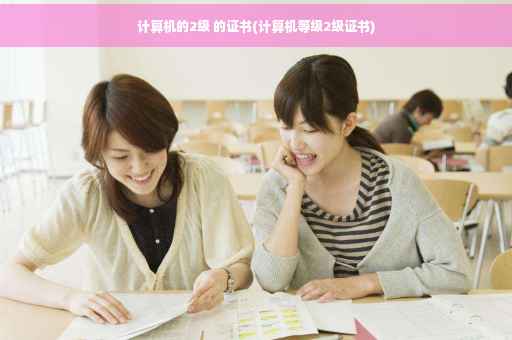 计算机的2级 的证书(计算机等级2级证书)