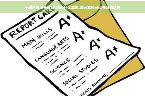 不动产权证号苏2020是什么意思,蓝天驾校可以考哪些驾照