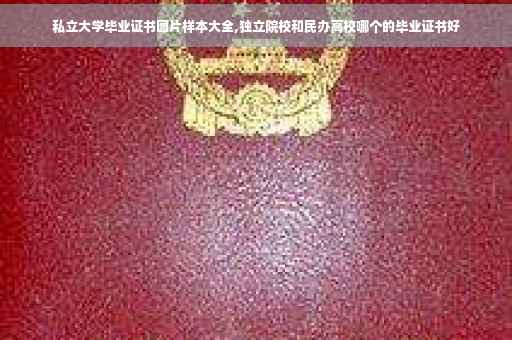 私立大学毕业证书图片样本大全,独立院校和民办高校哪个的毕业证书好