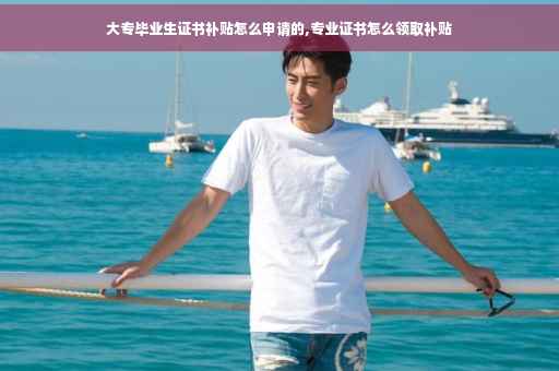 大专毕业生证书补贴怎么申请的,专业证书怎么领取补贴
