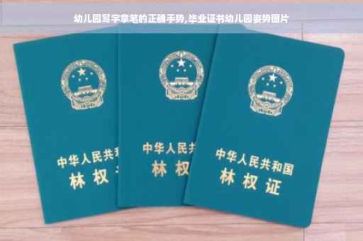 幼儿园写字拿笔的正确手势,毕业证书幼儿园姿势图片