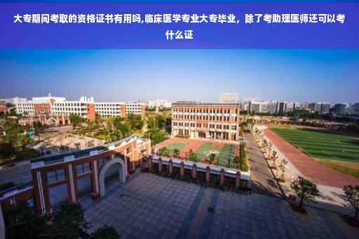 大专期间考取的资格证书有用吗,临床医学专业大专毕业，除了考助理医师还可以考什么证