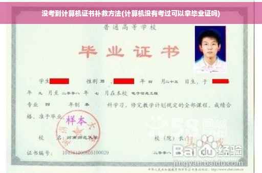 没考到计算机证书补救方法(计算机没有考过可以拿毕业证吗)