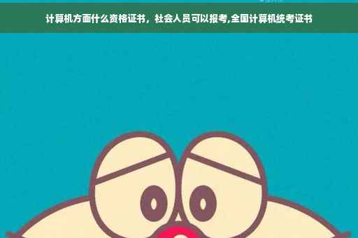计算机方面什么资格证书，社会人员可以报考,全国计算机统考证书