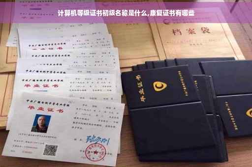 计算机等级证书初级名称是什么,康复证书有哪些