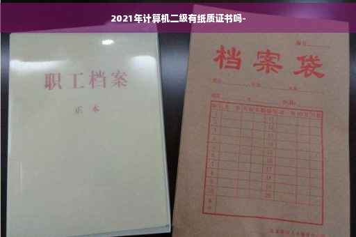 2021年计算机二级有纸质证书吗-