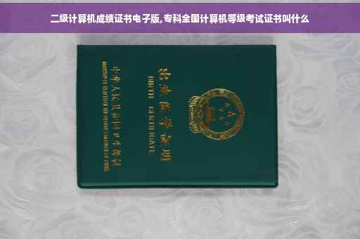 二级计算机成绩证书电子版,专科全国计算机等级考试证书叫什么 二级计算机成绩证书电子版,专科全国计算机等级考试证书叫什么