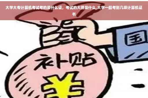大学大专计算机考试考的是什么证，考试的大纲是什么,大学一般考到几级计算机证书