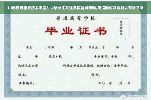 山西铁道职业技术学院3+2毕业生文凭学信网可查吗,学信网可以看到大专证书吗