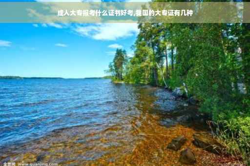 成人大专报考什么证书好考,我国的大专证有几种