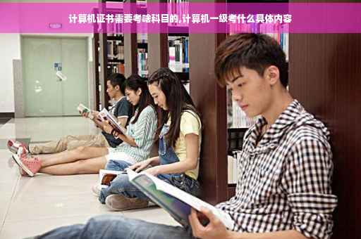 计算机证书需要考啥科目的,计算机一级考什么具体内容