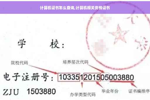 计算机证书怎么查询,计算机相关资格证书
