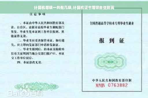 计算机等级一共有几级,计算机证书等级由低到高