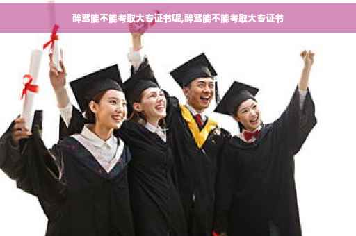 醉驾能不能考取大专证书呢,醉驾能不能考取大专证书