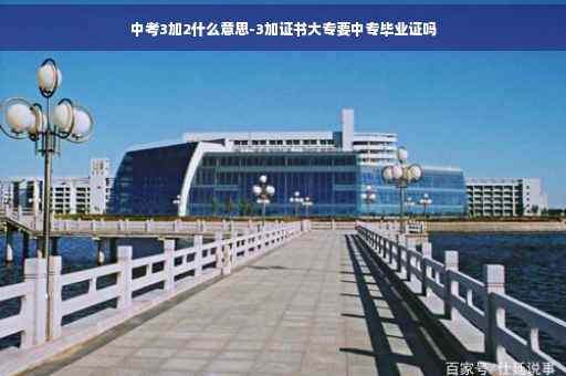 中考3加2什么意思-3加证书大专要中专毕业证吗