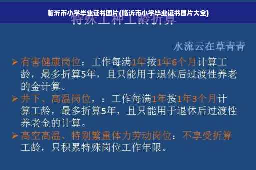 临沂市小学毕业证书图片(临沂市小学毕业证书图片大全)