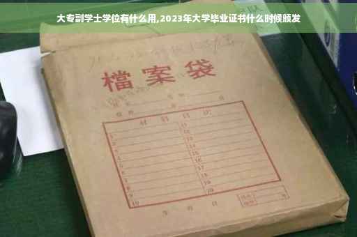 大专副学士学位有什么用,2023年大学毕业证书什么时候颁发
