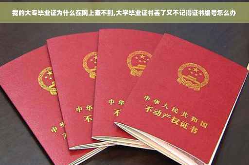 我的大专毕业证为什么在网上查不到,大学毕业证书丢了又不记得证书编号怎么办