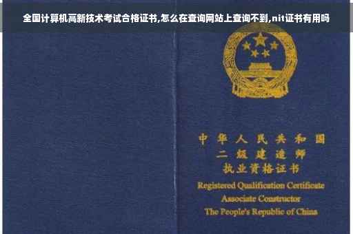 全国计算机高新技术考试合格证书,怎么在查询网站上查询不到,nit证书有用吗