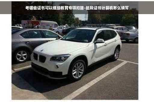 考哪些证书可以继续教育专项扣除-抵税证书计算机怎么填写