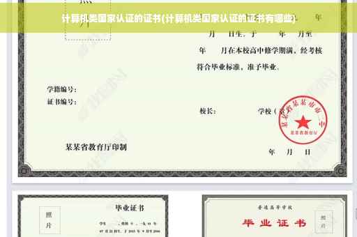 计算机类国家认证的证书(计算机类国家认证的证书有哪些)