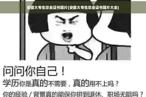 安徽大专生毕业证书图片(安徽大专生毕业证书图片大全)