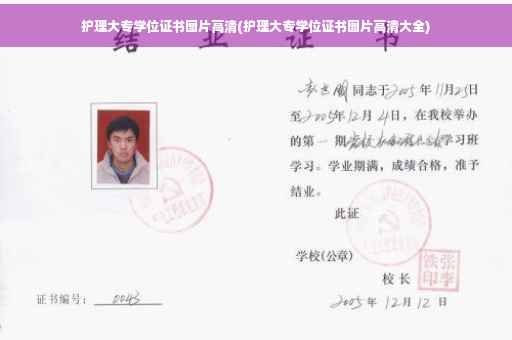 护理大专学位证书图片高清(护理大专学位证书图片高清大全)