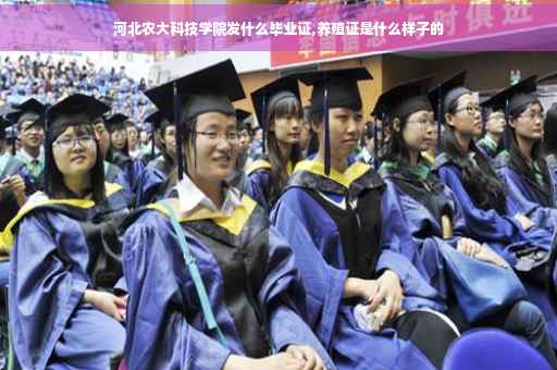 河北农大科技学院发什么毕业证,养殖证是什么样子的